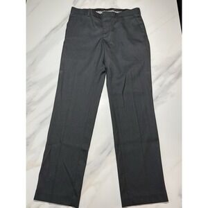 Apt. 9 Mens Slim Fit Dress Pants Charcoal Gray Flat Front Trousers 34x34